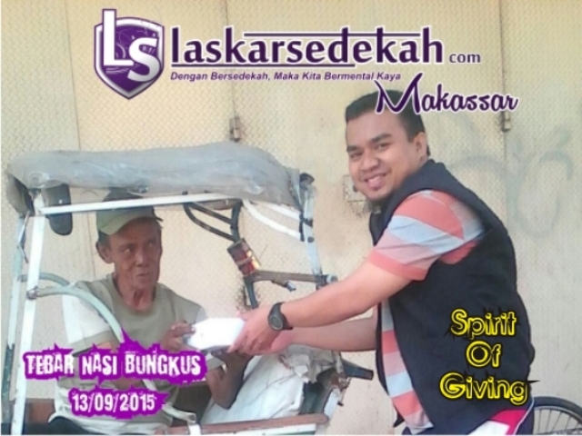 Tebar Nasi Bungkus 13 September di 13 Kota