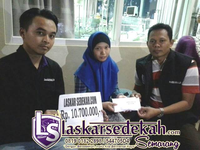 Eksekusi sedekah kepada pasien