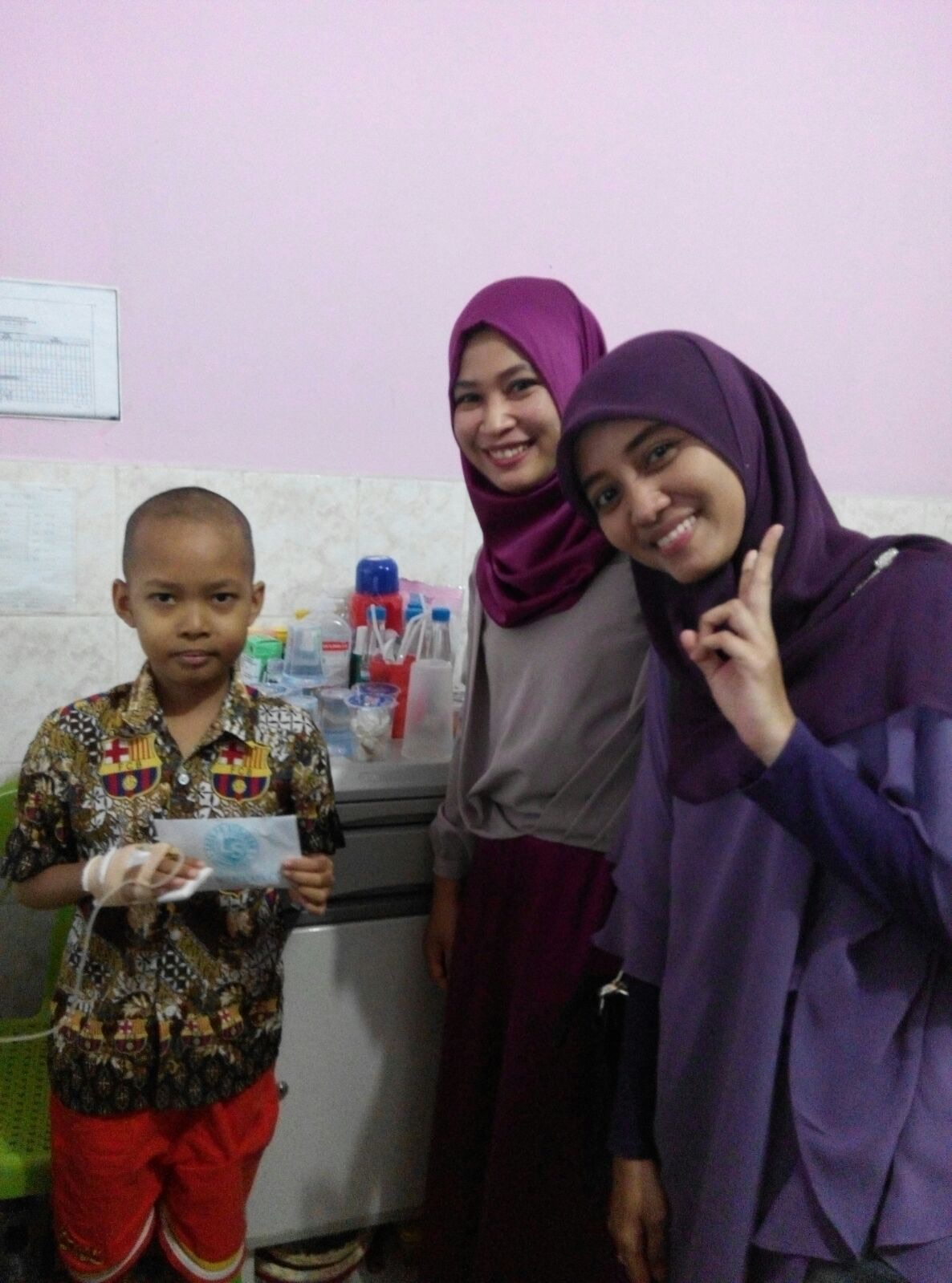 Sedekah untuk adek saputra penderita leukimia