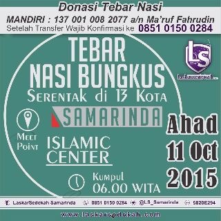 Tebar nasi bungkus serentak di 13kota “samarinda”
