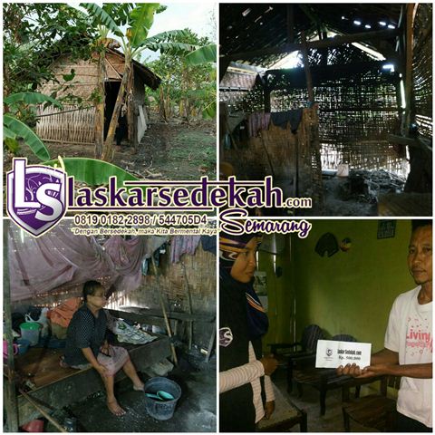 LS Semarang menyantuni dhuafa  buta di Mranggen