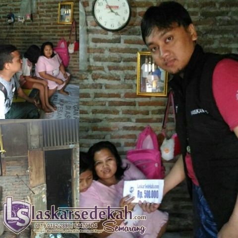 LS Semarang: Memberi Santunan anak Yatim di Karangroto