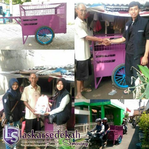 LS Semarang: Memberi Bantuan Gerobak Sampah