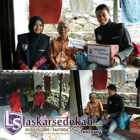 LS Semarang:  Membantu Mbah Sairi buruh bongkar muat pasir truk