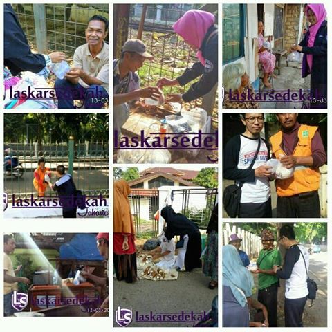 Tebar Nasi Bungkus di Stasiun DurenKalibata