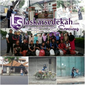 LS Semarang: Tebar Nasi 300 Bungkus