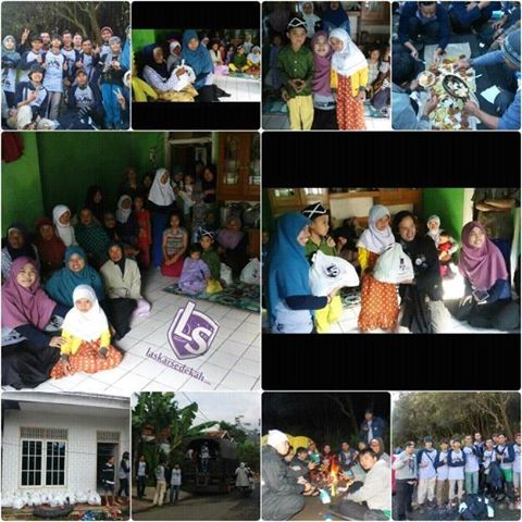 Laskar Sedekah JABOTABEK Tafakur Alam  di Gunung Papandayan dan Berbagi Sembako untuk Yatim dan Duafa