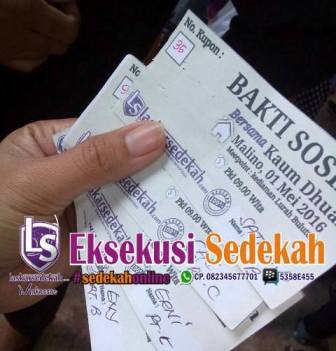 EKSEKUSI 100 PAKET SEMBAKO DAN WAKAF AL-QUR’AN DI KOTA BUNGA MALINO