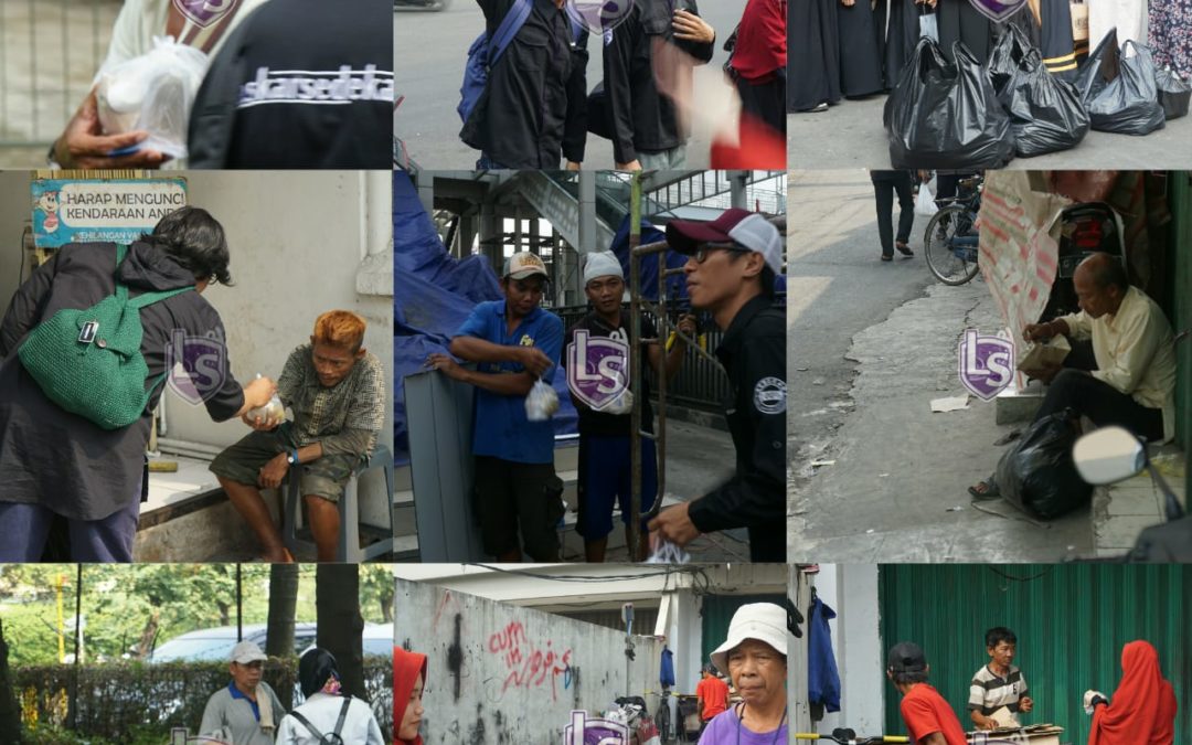 LS Jakarta : Tebar Nasi Bungkus 12 Agustus 2018