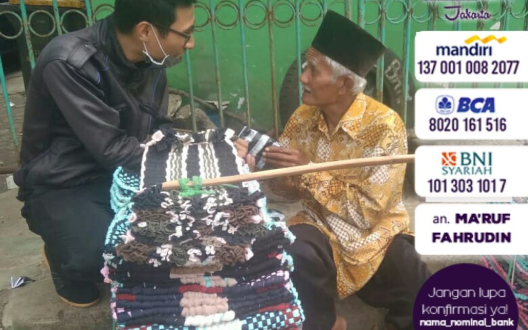LS Jakarta : Sedekah On The Road (SOTR) kepada Pak Aslim 73 tahun  (Rabu, 03 Oktober 2018)
