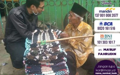 LS Jakarta : Sedekah On The Road (SOTR) kepada Pak Aslim 73 tahun (Rabu, 03 Oktober 2018)