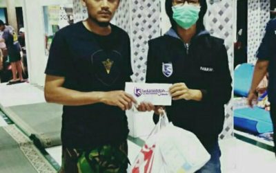 LS Jakarta : Eksekusi Sedekah kepada Bapak Ridwan Hidayatullah dan Muhammad Febri Ramadhan korban kebakaran di wilayah Kelurahan Tomang, Jakarta Barat ( Selasa, 22 Januari 2019 )