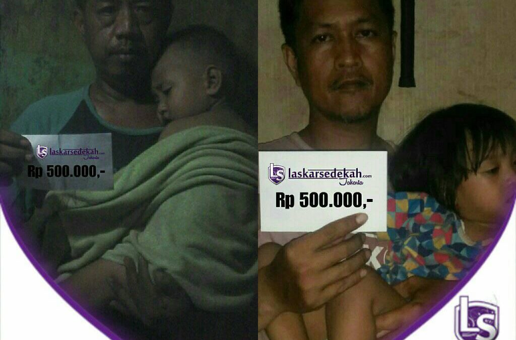 LS Jakarta : Eksekusi Sedekah – Santunan Orang Sakit untuk kepada :  Dek Aerylin dan Dek Fahri adalah Warga Papanggo, Tanjung Priok, Jakarta Utara | Kamis, 02 April 2020