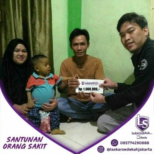 LS Jakarta : Eksekusi Sedekah – Santunan Orang Sakit untuk Adik Rafka (1,5 tahun) sakit Atressia Billier di Rumah Singgah RSCM Jakarta | Ahad, 22 Desember 2019