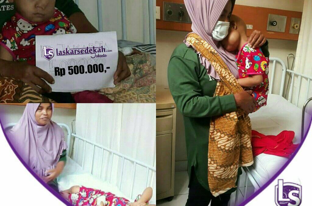 LS Jakarta : Eksekusi Sedekah – Santunan Orang Sakit untuk dek Nurasyfa yang sedang menjalani rawat inap di RSCM, Jakarta Pusat